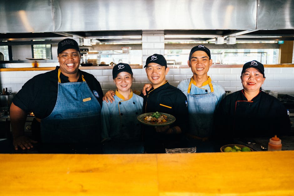 Professional restaurant kitchen
