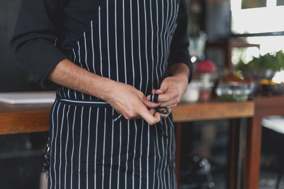Professional restaurant kitchen preparation