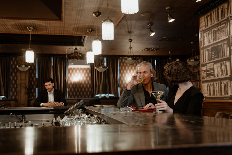 Elegant restaurant atmosphere and dining ambiance